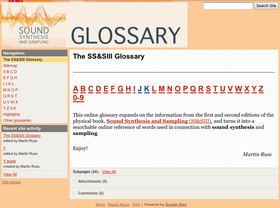 glossary screen shot